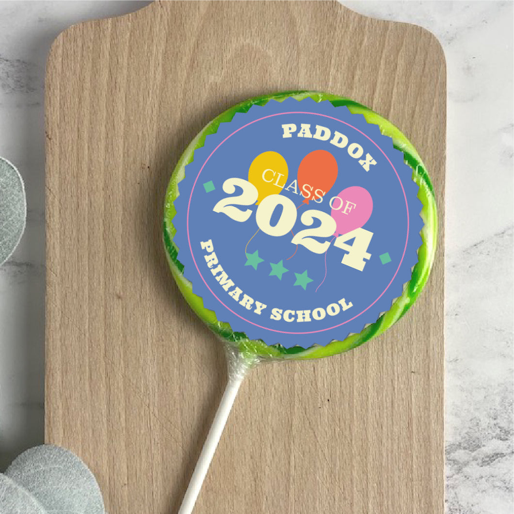 Personalised Class of 2024 Giant Lollipop