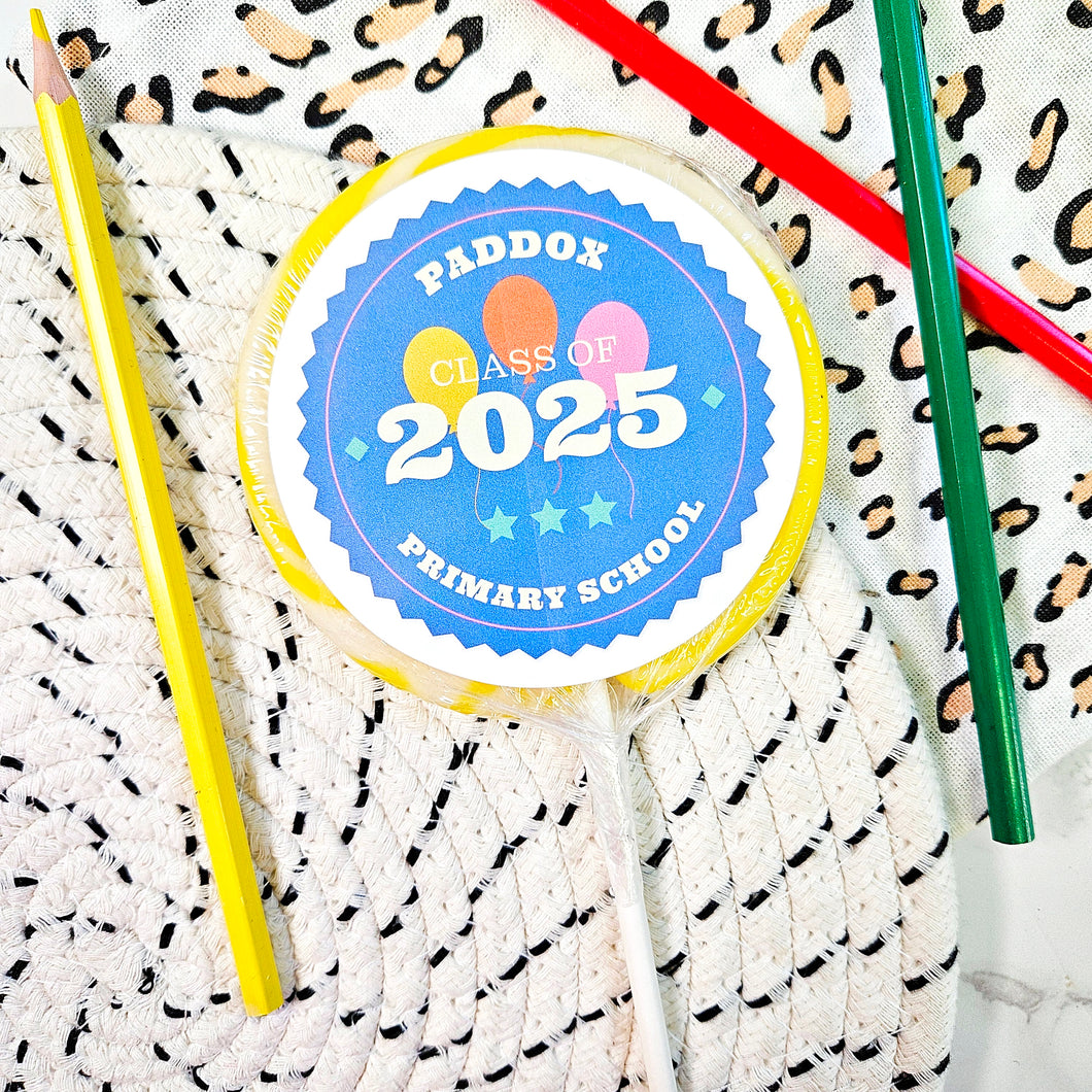 Personalised Class of 2025 Giant Lollipop