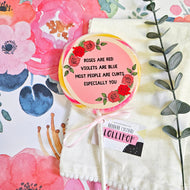 Roses Are Red, Violets Are Blue Lollipop