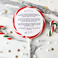 Personalised Letter from Santa Lollipop - Suck It & Say