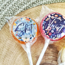 Load image into Gallery viewer, Floral Swear Words Small Lollipop Set
