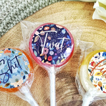 Load image into Gallery viewer, Floral Swear Words Small Lollipop Set

