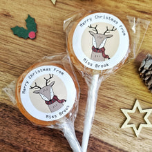 Load image into Gallery viewer, Personalised &#39;Merry Christmas From Teacher&#39; Reindeer Gift Set
