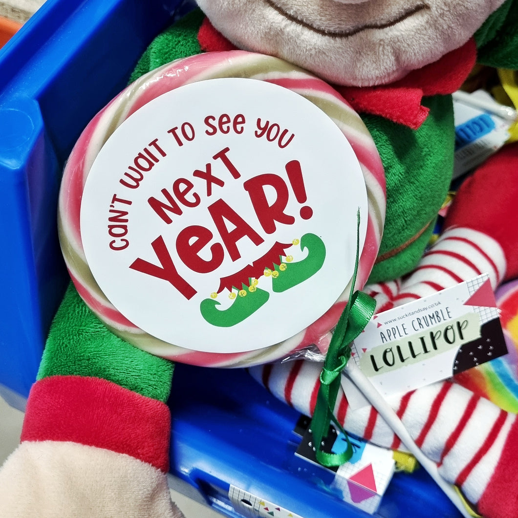 Elf Can't Wait to See you Next Year Lollipop