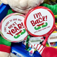 Elf I'm Back & See You Next Year Lollipop Set