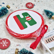 Load image into Gallery viewer, Personalised Colourful Initial Table Favour Lollipop
