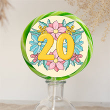 Load image into Gallery viewer, 20th Birthday Yellow Floral Lollipop
