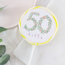 Load image into Gallery viewer, Fifty 50 Floral Numbers Birthday Lollipop - Suck It &amp; Say
