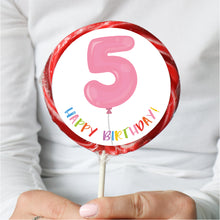 Load image into Gallery viewer, 5th Birthday Balloon Lollipop
