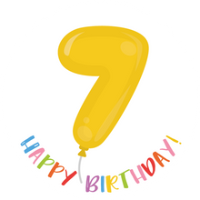 Load image into Gallery viewer, 7th Birthday Balloon Lollipop
