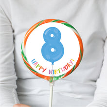Load image into Gallery viewer, 8th Birthday Balloon Lollipop
