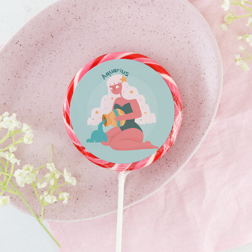 Star Sign - Aquarius Lollipop - Suck It & Say