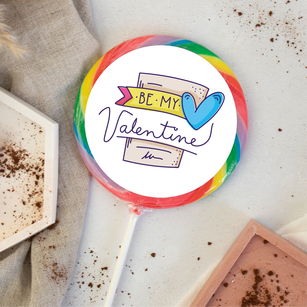 Be My Valentine Card Lollipop - Suck It & Say