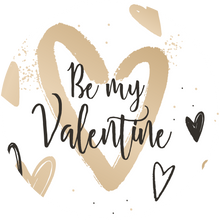 Load image into Gallery viewer, Be My Valentine Gold &amp; Black Lollipop
