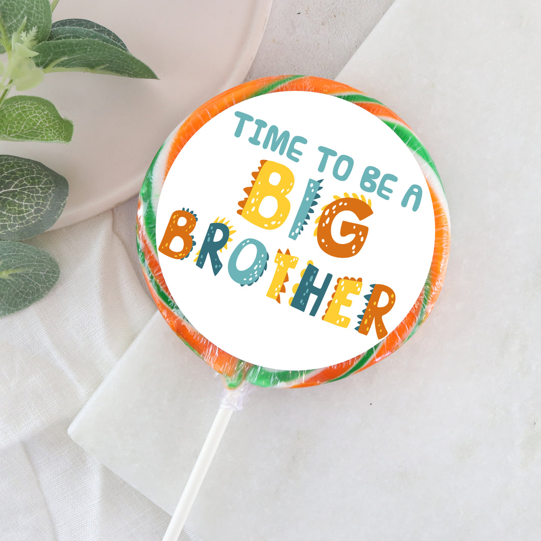 Time To Be A Big Brother Pregnancy Reveal Lollipop