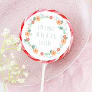 I'm Going To Be A Big Sister Pregnancy Reveal Lollipop