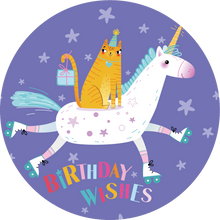 Load image into Gallery viewer, Birthday Wishes Unicorn Lollipop - Suck It &amp; Say
