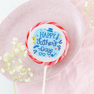 Blue Happy Father's Day Lollipop