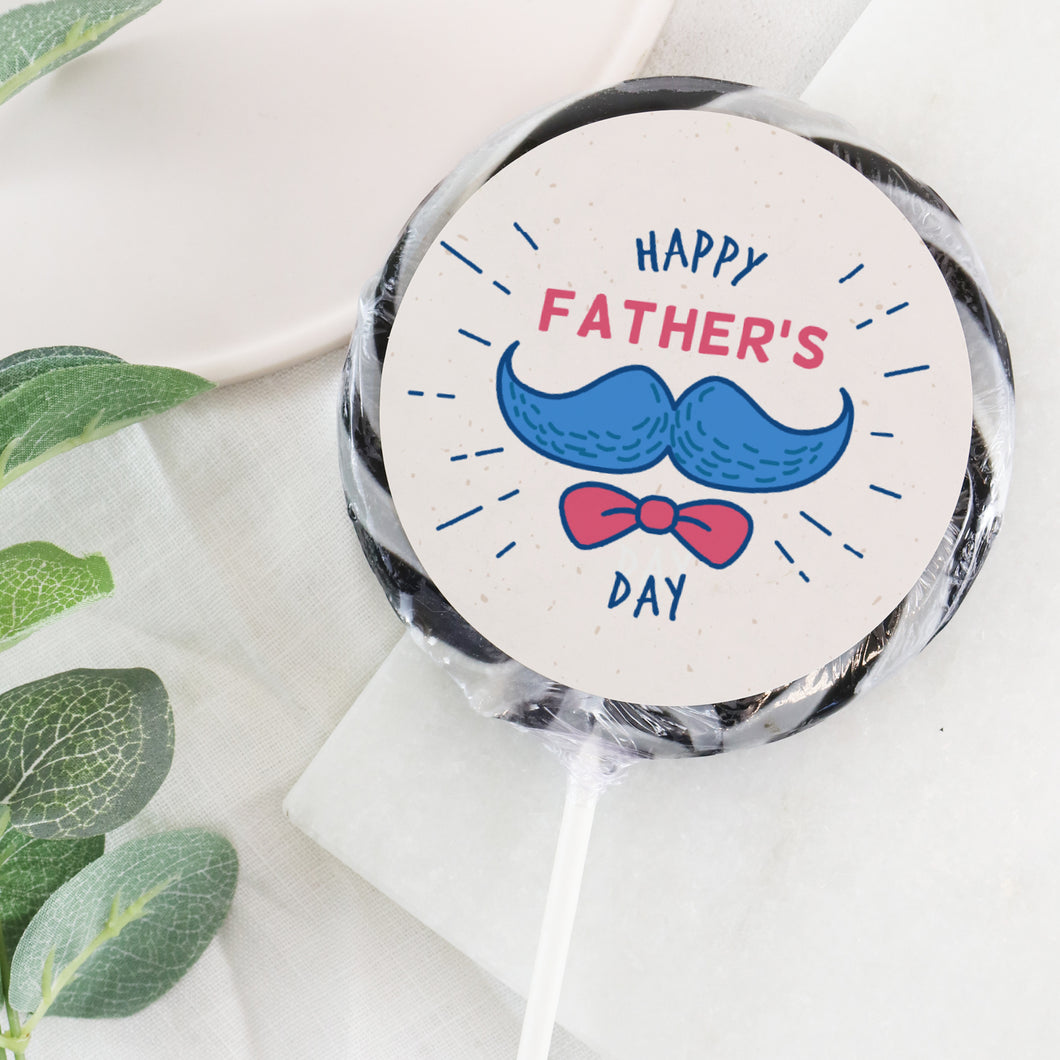 Father's Day Bow Lollipop - Suck It & Say