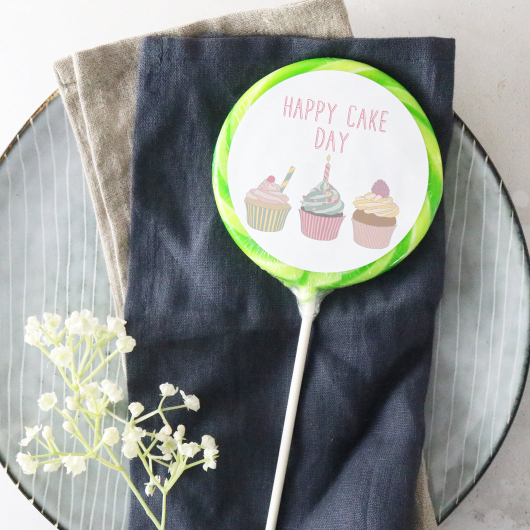 Happy Cake Day Birthday Lollipop - Suck It & Say
