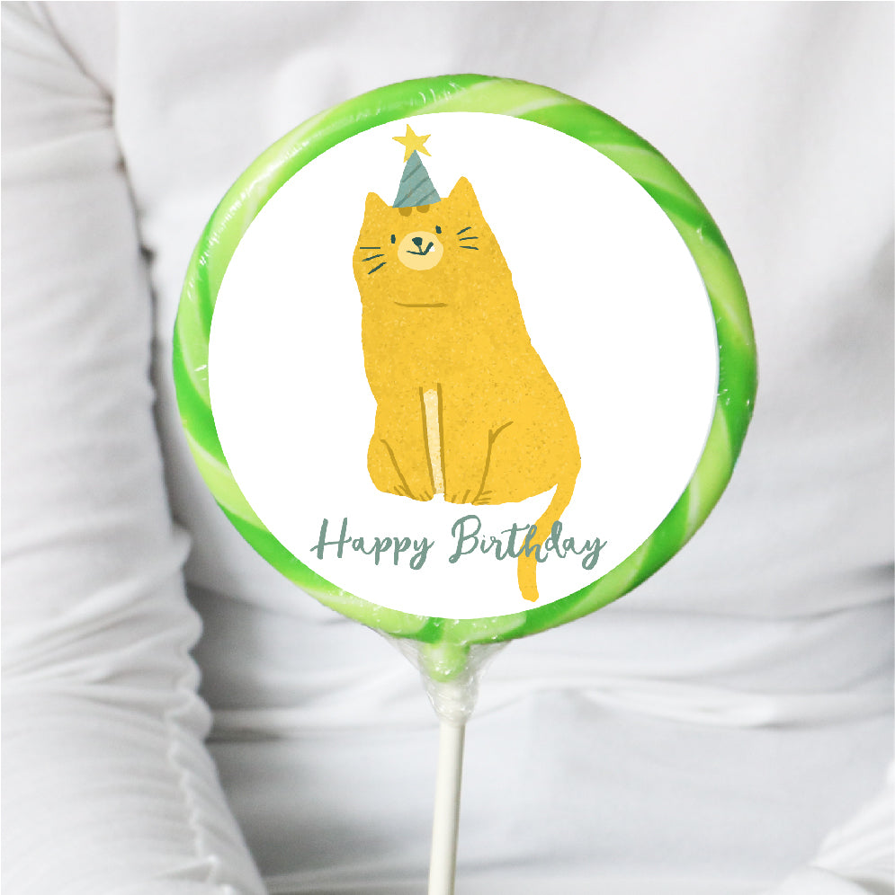 Cat Birthday Lollipop