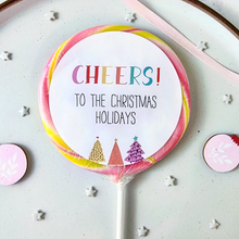 Load image into Gallery viewer, Cheers to the Christmas Holidays Lollipops
