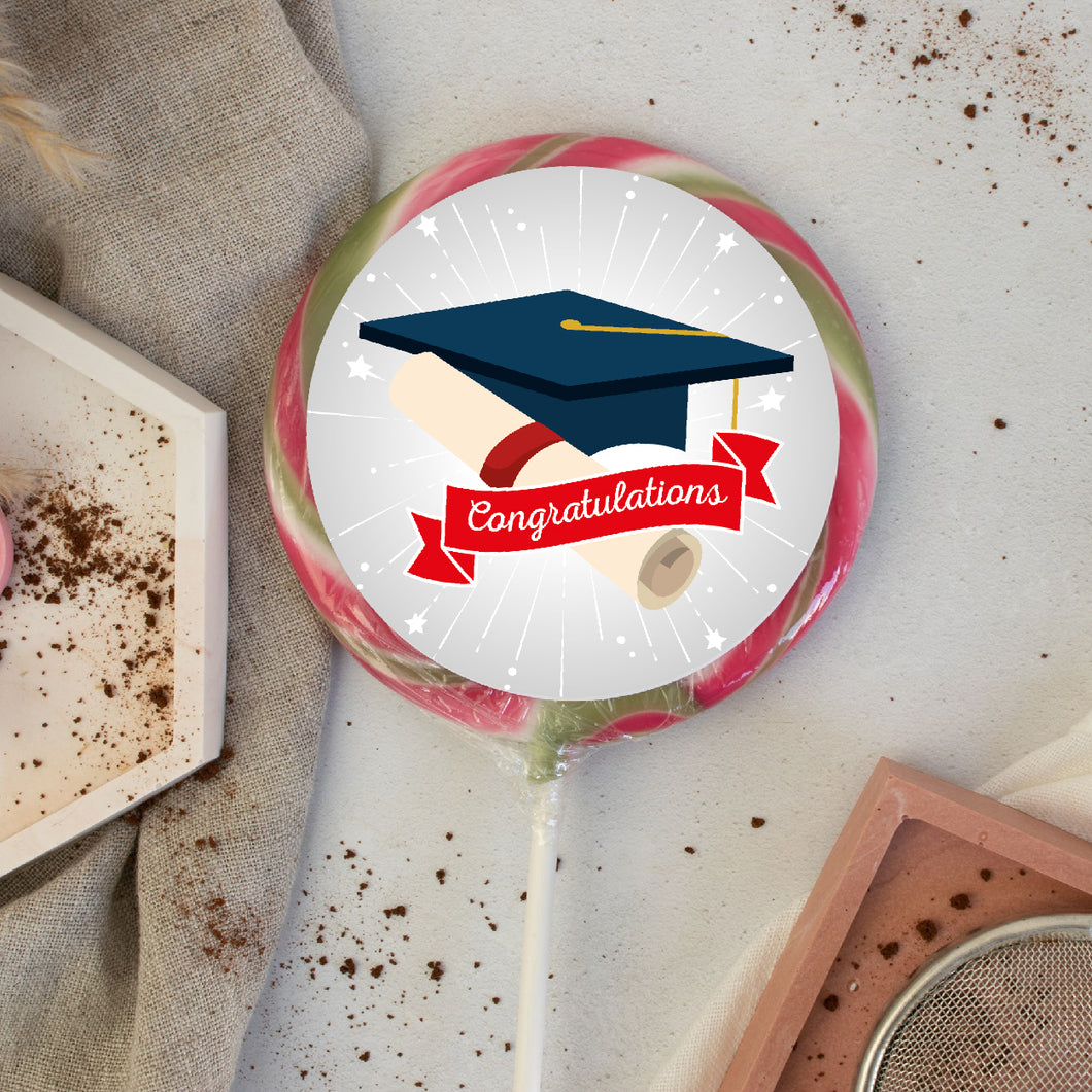 Congratulations Graduation Cap Lollipop