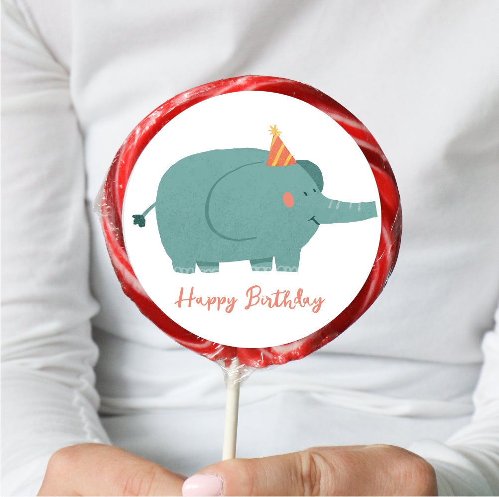 Elephant Birthday Lollipop