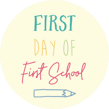 Load image into Gallery viewer, Yellow First Day Of First School Giant Lollipop
