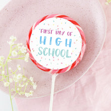 Load image into Gallery viewer, First Day Of High School Sprinkles Lollipop
