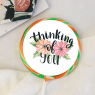 Floral Thinking Of You Lollipop