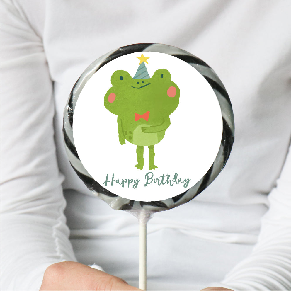 Frog Birthday Lollipop