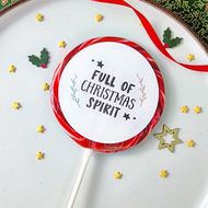 Full of Christmas Spirit Lollipop - Suck It & Say