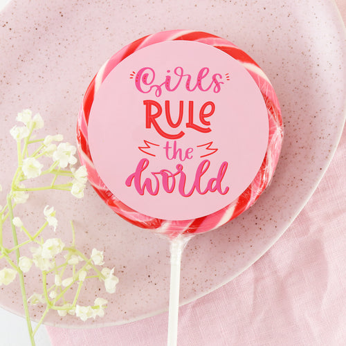 Girls Rule The World Lollipop - Suck It & Say