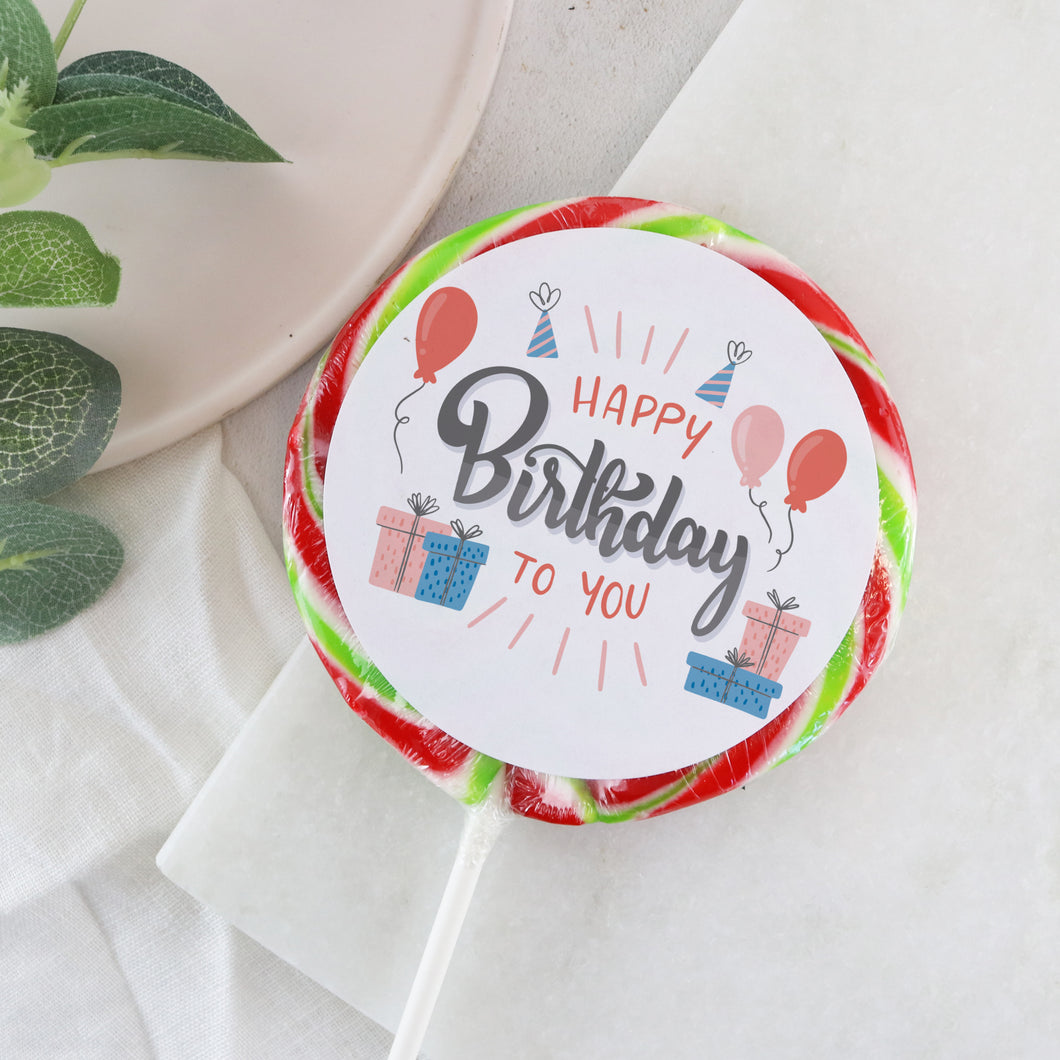 Happy Birthday To You Presents Lollipop - Suck It & Say