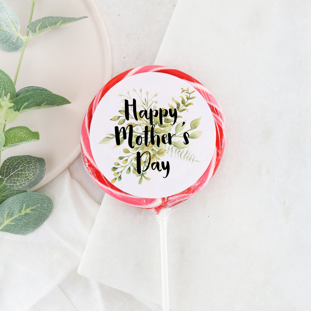 Botanical Fern Happy Mother's Day Lollipop - Suck It & Say