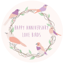 Load image into Gallery viewer, Happy Anniversary Love Birds Lollipop
