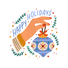 Load image into Gallery viewer, Happy Holidays Hand And Bauble Lollipop
