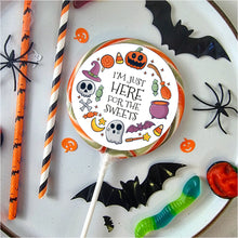 Load image into Gallery viewer, Here For The Sweets Halloween Lollipop - Suck It &amp; Say
