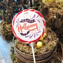 Load image into Gallery viewer, Happy Halloween Purple Lollipop - Suck It &amp; Say
