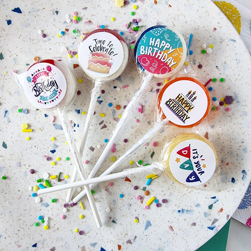 Birthday Small Lollipop Set - Suck It & Say