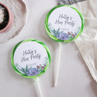 Succulent Hen Party Giant Lollipops