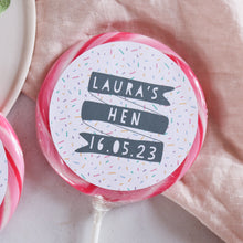 Load image into Gallery viewer, Sprinkles Hen Party Giant Lollipops
