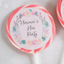 Load image into Gallery viewer, Floral Wreath Hen Party Giant Lollipops
