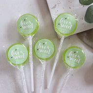 Love Is Sweet Pastel Wedding Favour Lollipops