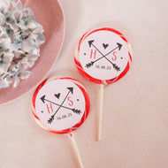 Initials Wedding Favour Giant Lollipops
