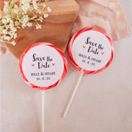 Save the Date Giant Wedding Lollipops
