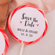 Load image into Gallery viewer, Save the Date Giant Wedding Lollipops
