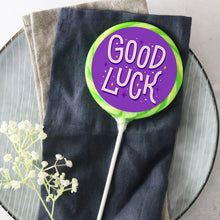 Load image into Gallery viewer, Good Luck Purple Lollipop - Suck It &amp; Say
