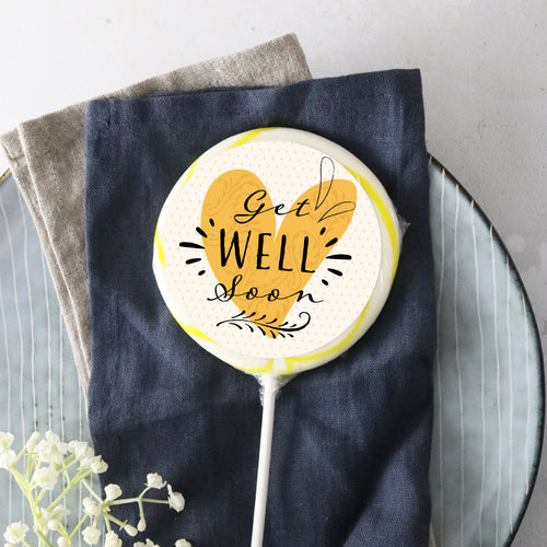 Get Well Soon Hearts Lollipop - Suck It & Say